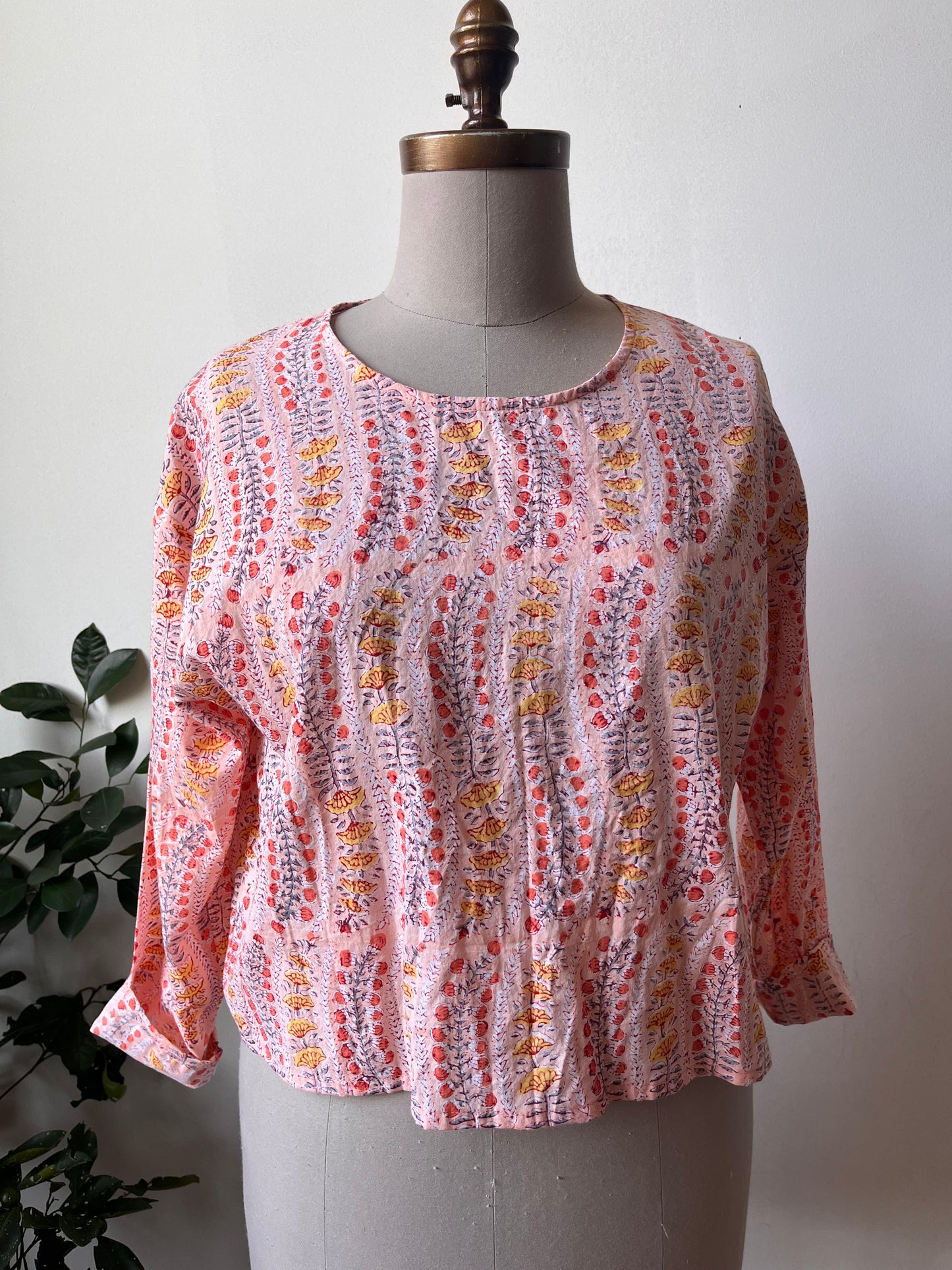 Peachy pink long sleeve- One in S/M and one in L/XL