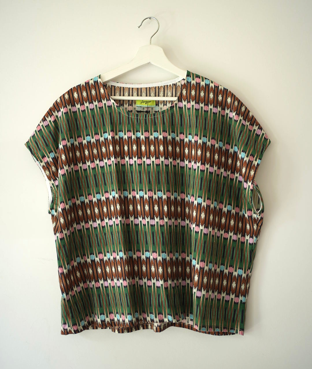 boxy top - 100% cotton vintage fabric -XXL