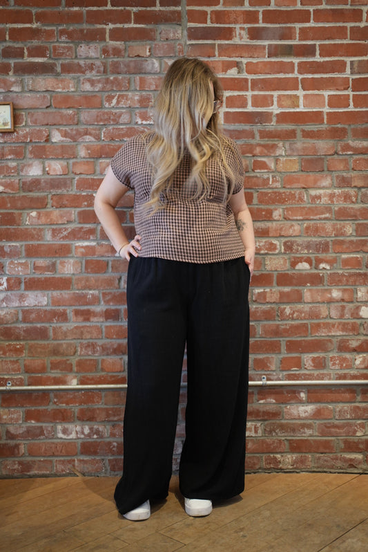 Organic cotton boxy top- cocoa