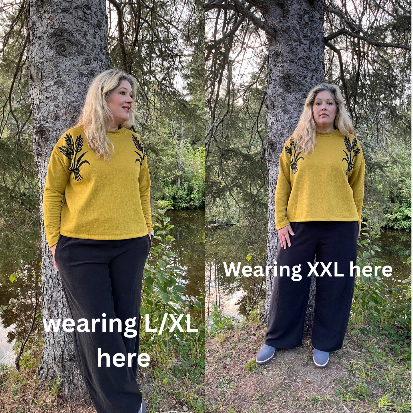 Sweat-shirt boxy - Blé