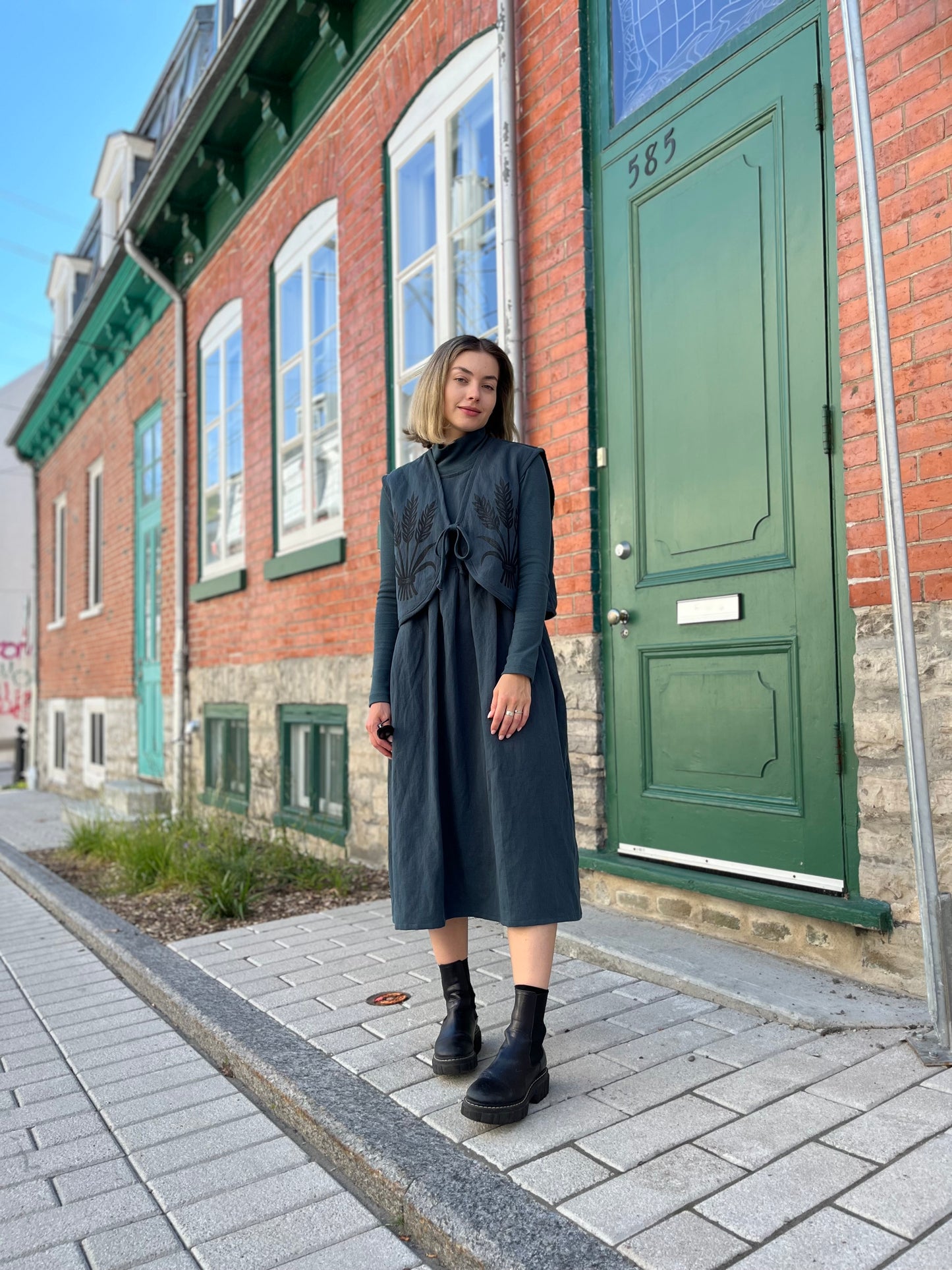 Gilet en lin / coton biologique