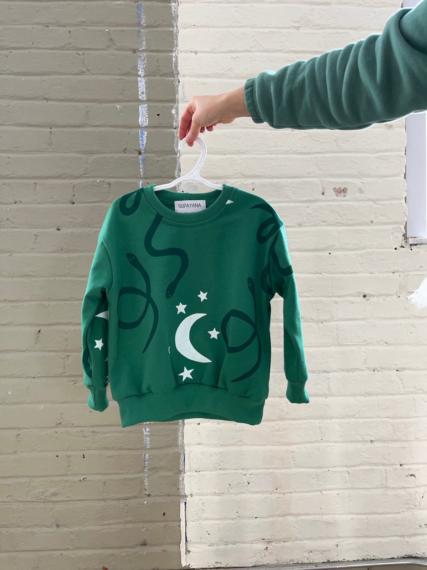 Moon snakes sweatshirt- organic cotton