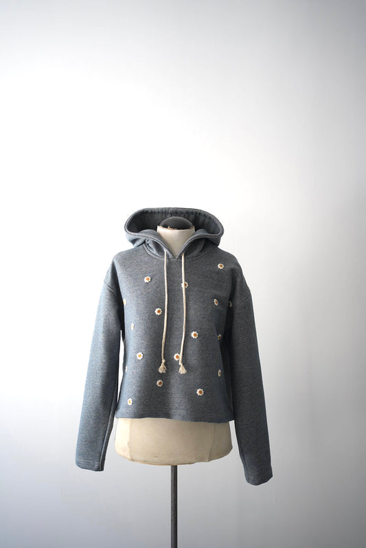 Chamomile cropped hoodie