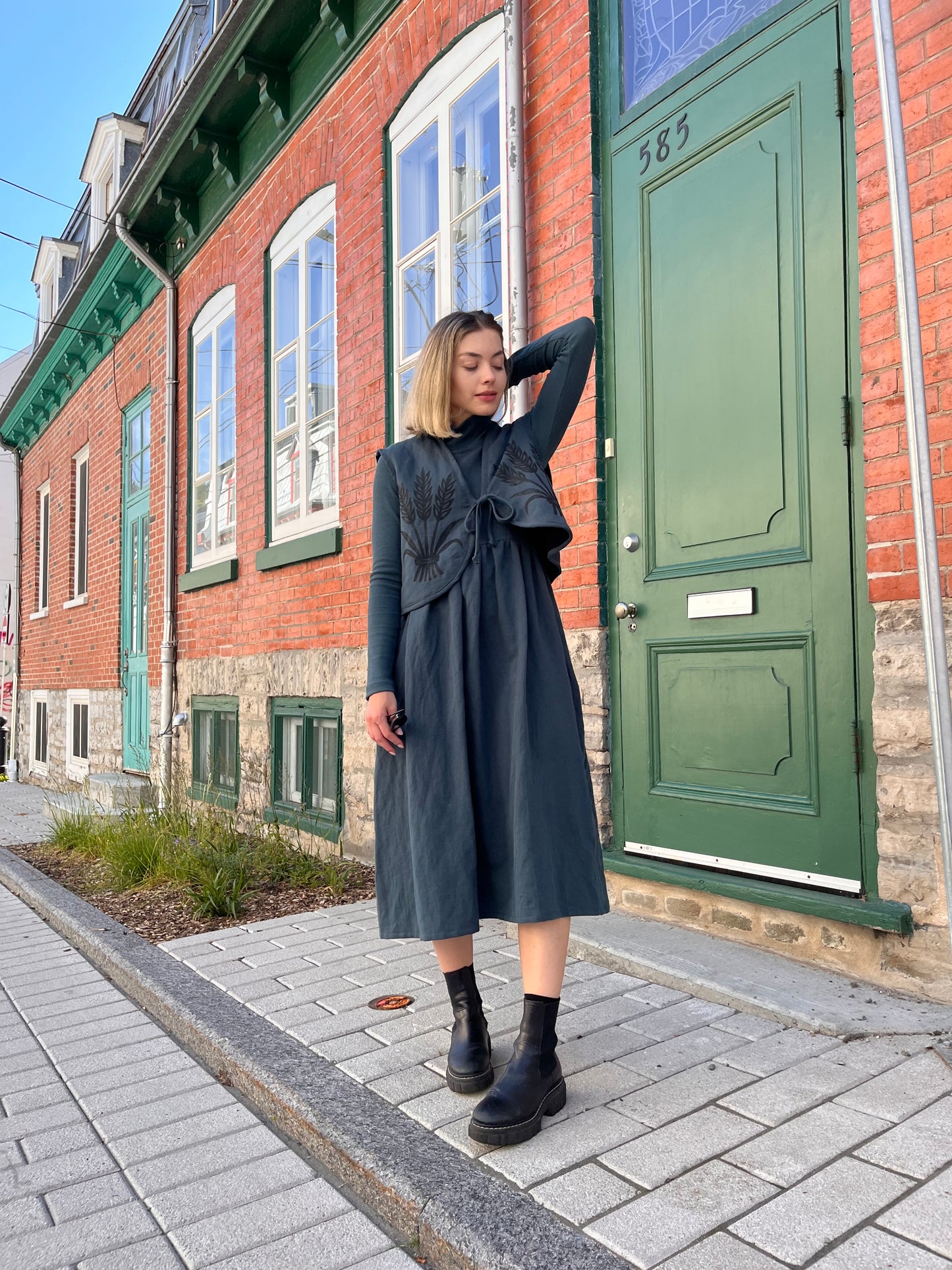 Gilet en lin / coton biologique