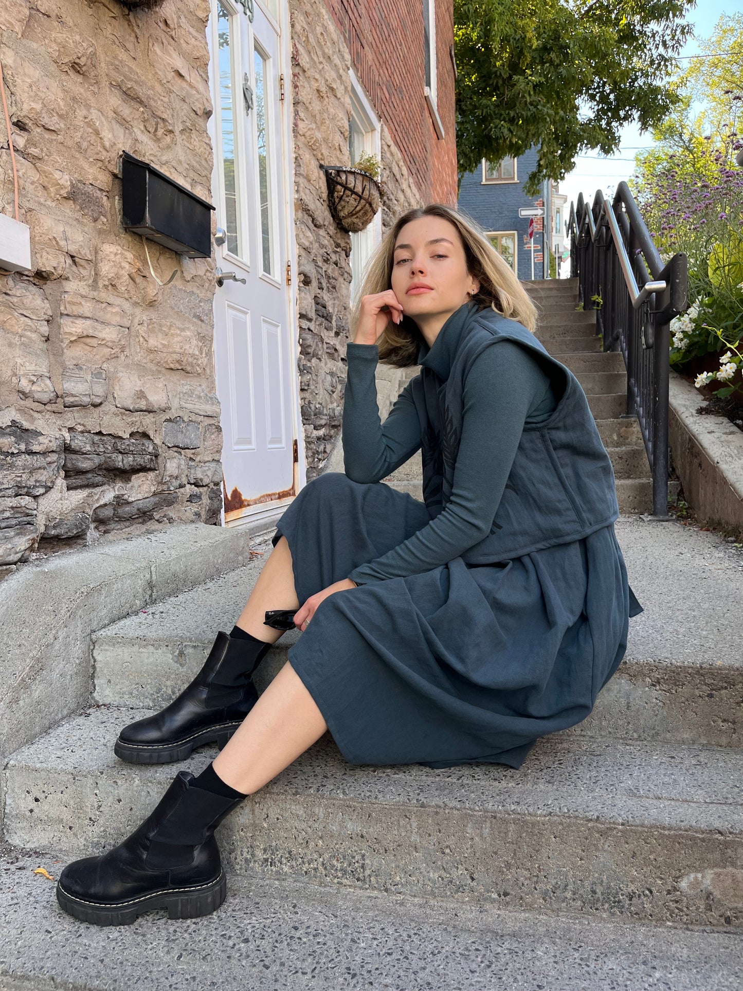 Gilet en lin / coton biologique