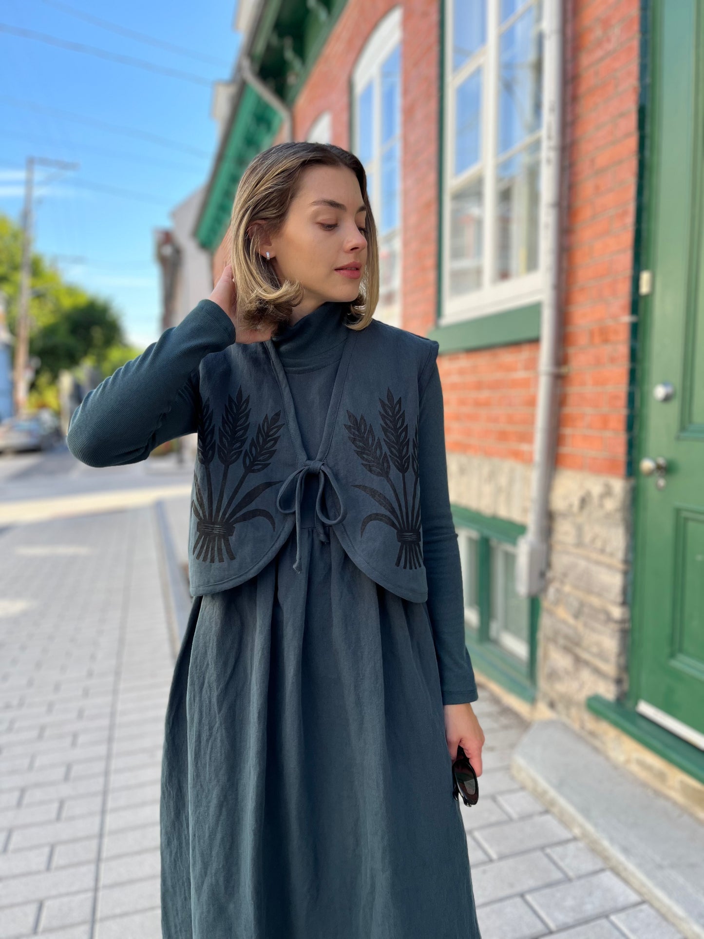 Gilet en lin / coton biologique