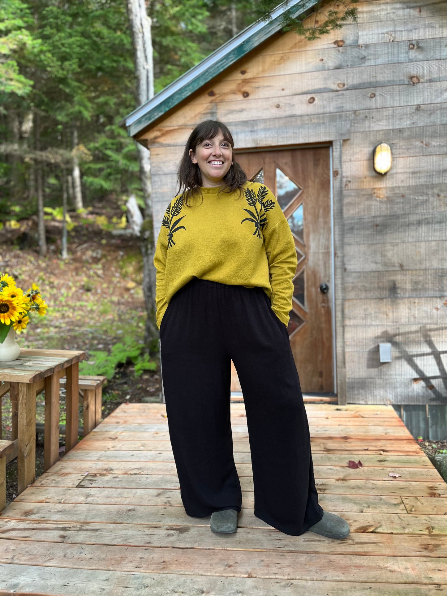 Sweat-shirt boxy - Blé