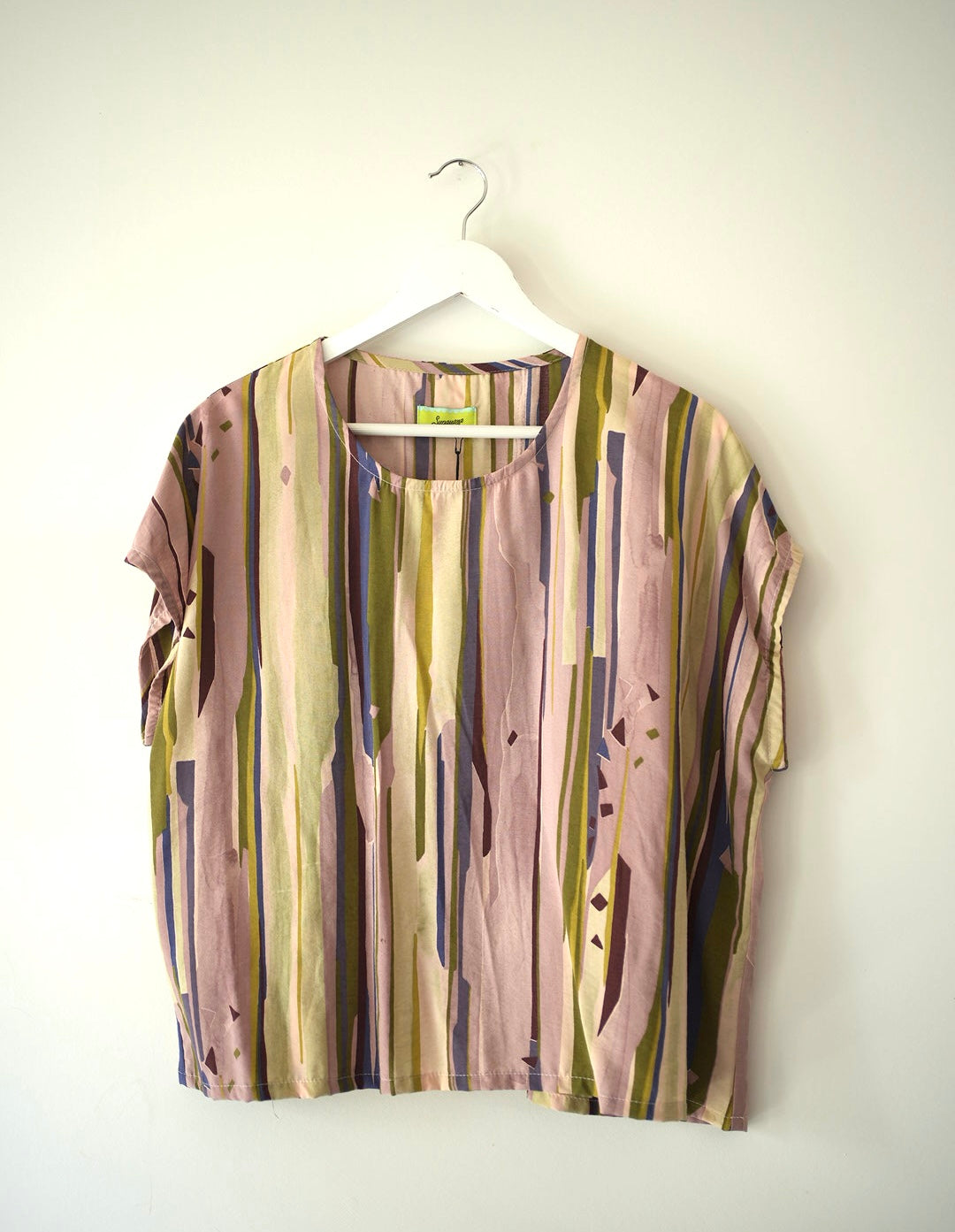 Haut carré en tissu vintage -XL