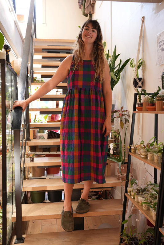 Jewel check dress - Made to order in ANY SIZE