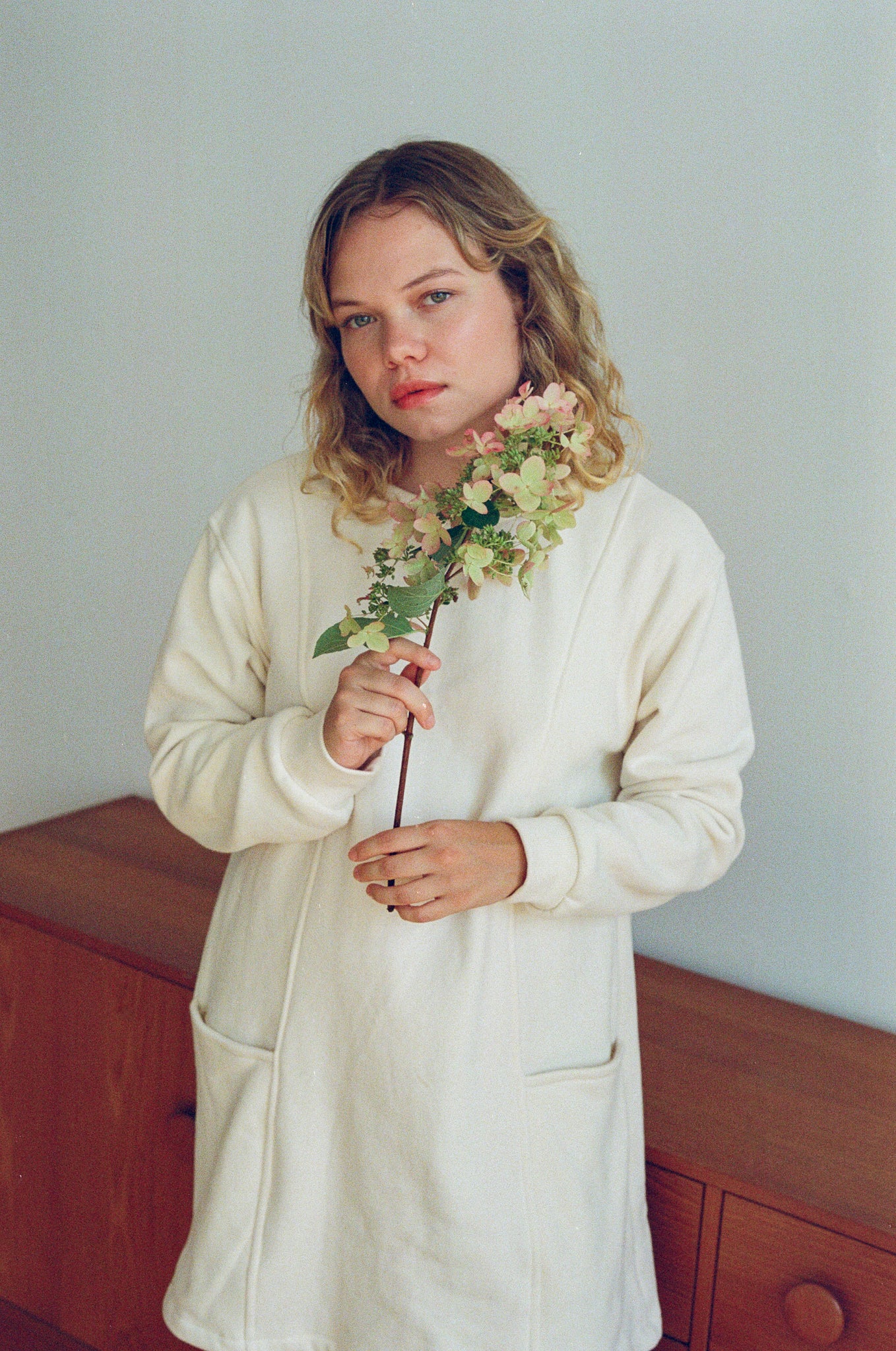 Robe à poches - Crème