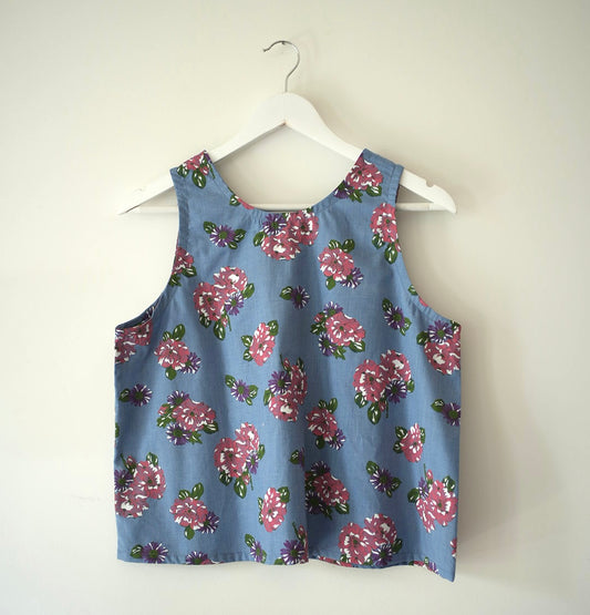 Débardeur sans manches en tissu vintage – Grande 