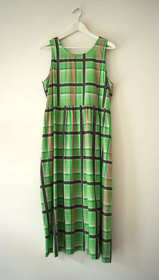 Robe Madeleine vintage en coton, taille Large