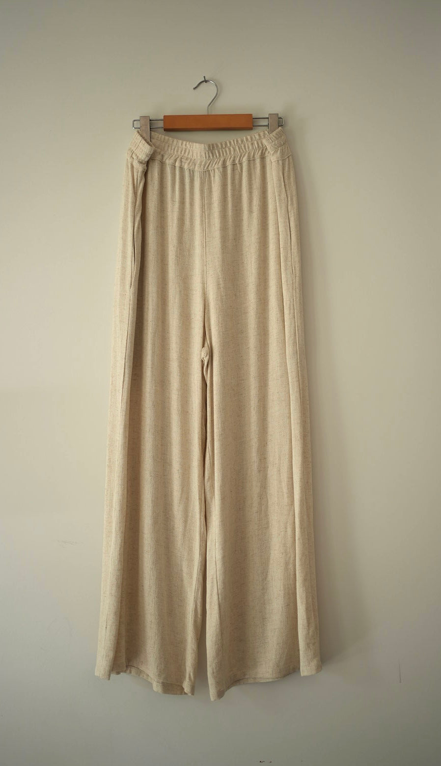 Aurelie oatmeal elastic waist pants XXL