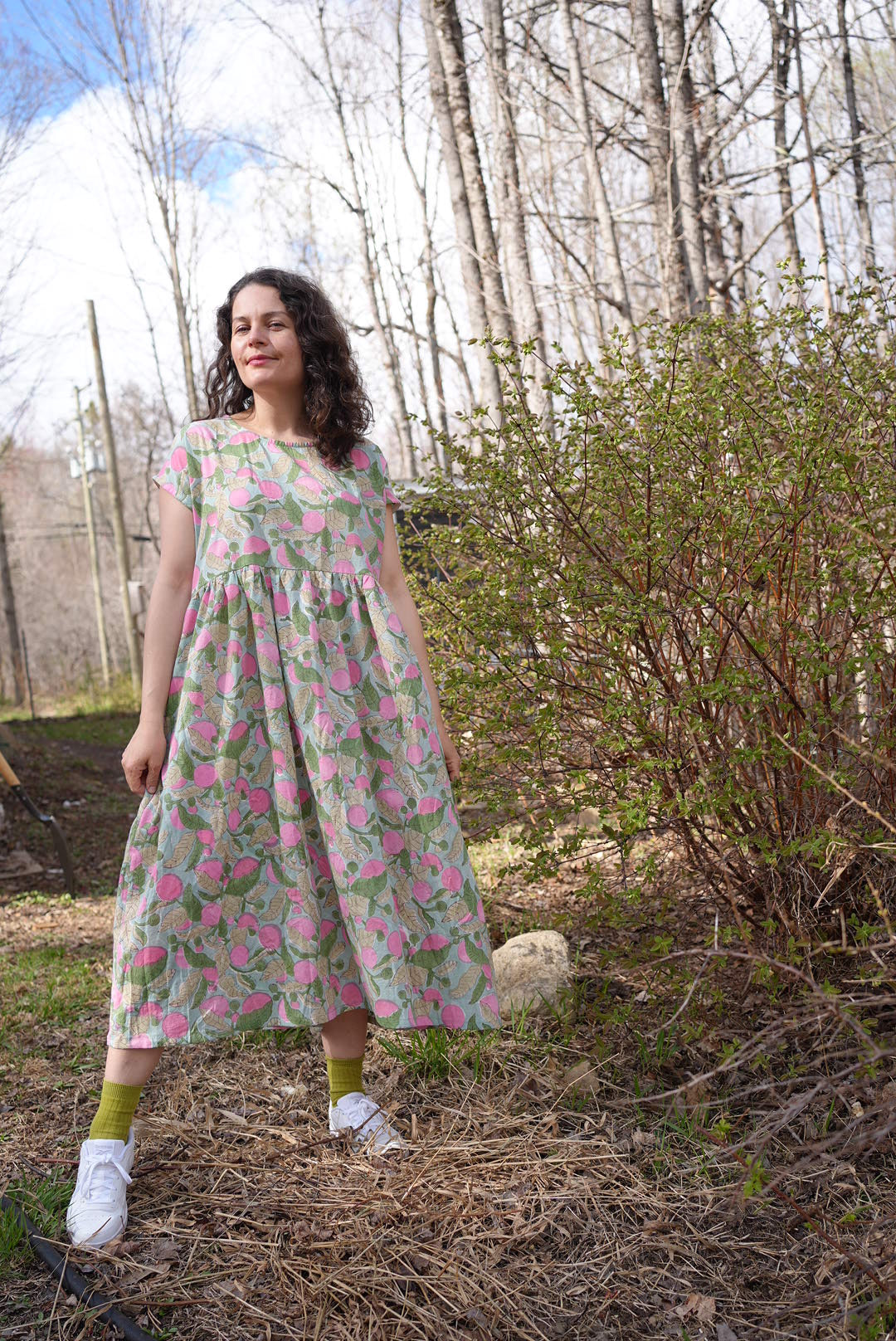 Robe fruit rose OOAK - Taille S-M - Prêt à expédier
