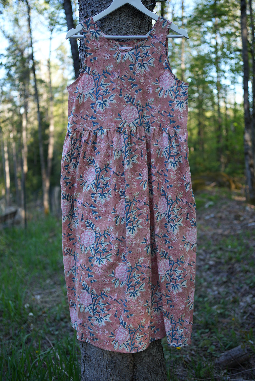 Robe vieux rose - Fabriquée sur commande dans TOUTE TAILLE