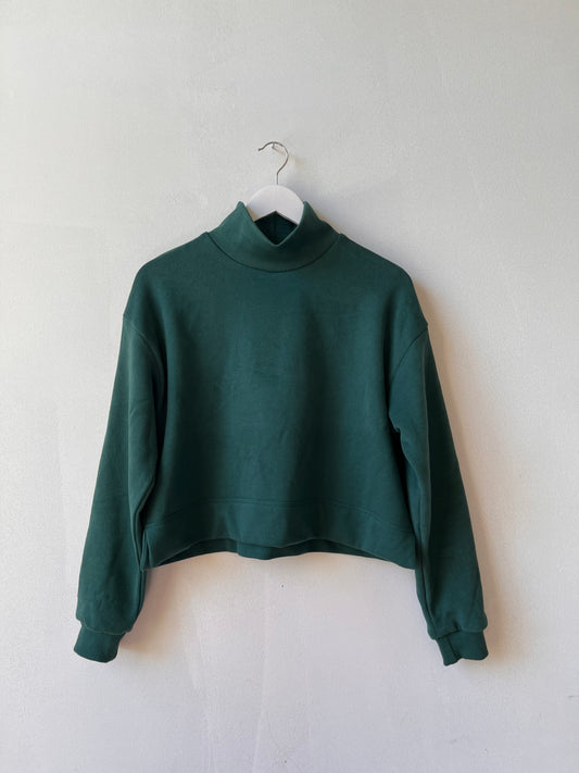 Nuage high neck sweatshirt- Pine