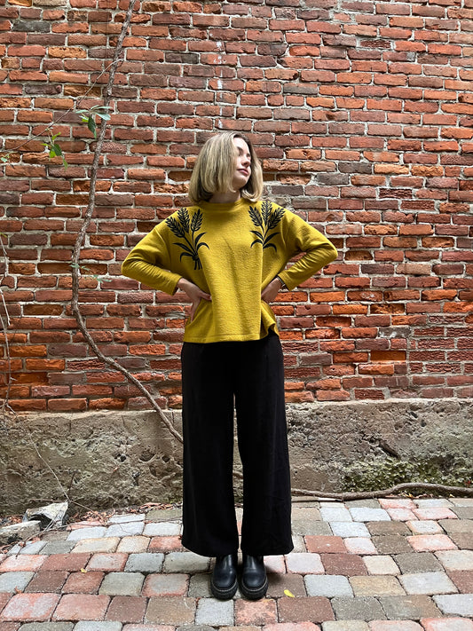 Boxy sweatshirt- Wheat