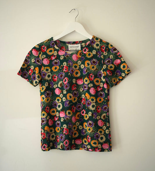 T-shirt ajusté en tissu vintage XS/S