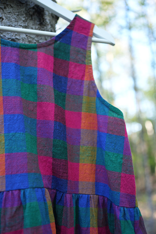 Jewel check dress - Made to order in ANY SIZE
