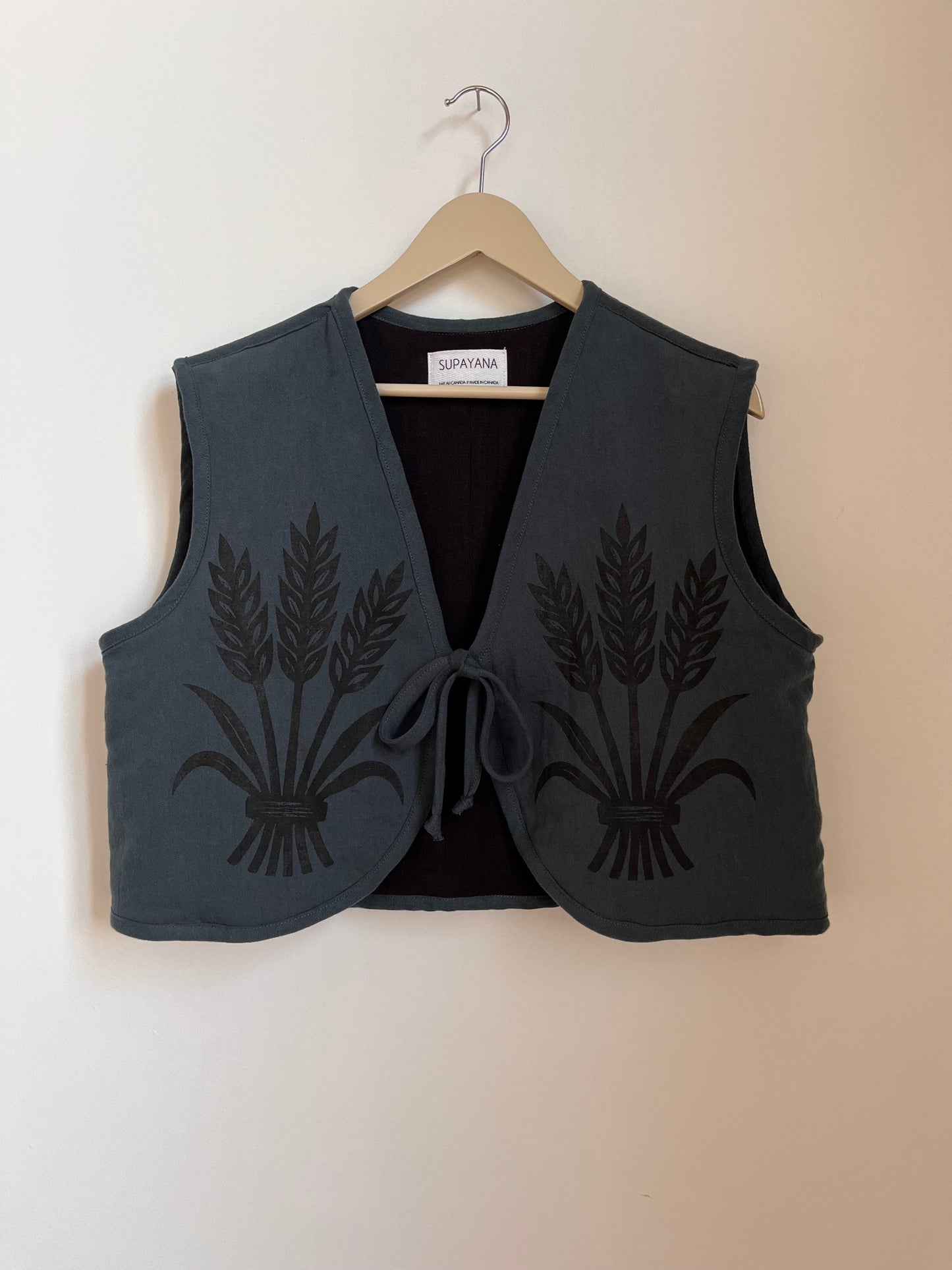 Linen/ Organic Cotton Wheat Vest
