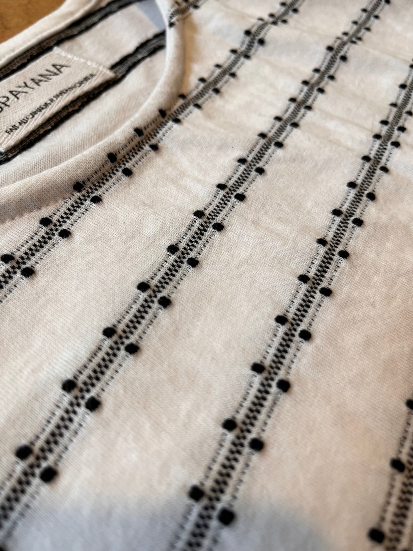 Striped cotton boxy top