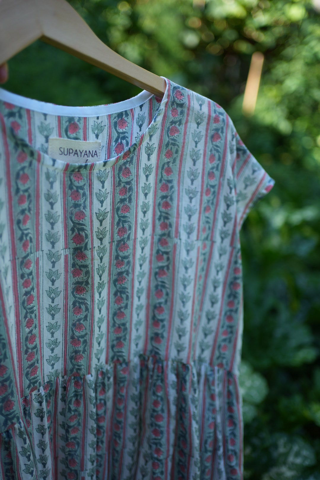 Robe imprimée au bloc, en coton léger — 3 tailles restantes