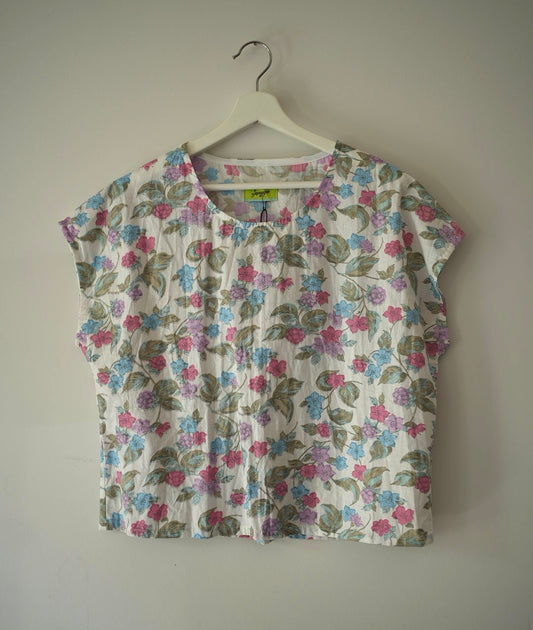 Haut en tissu vintage 100 % coton- M/L