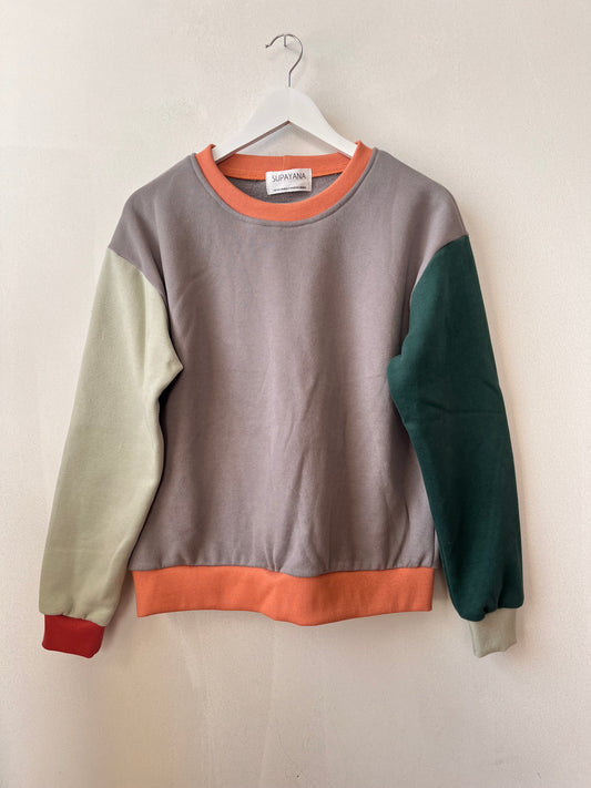 Sweat-shirt colorblock C (Taille XS/S)