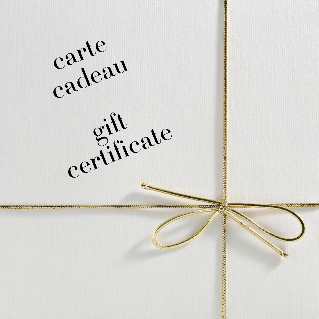 Gift certificate